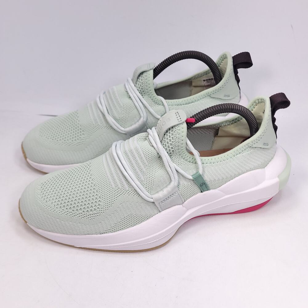 Sorel Explorer Defy Athletic Running Shoe Womens Size 9.5 NL4817-390 Green White